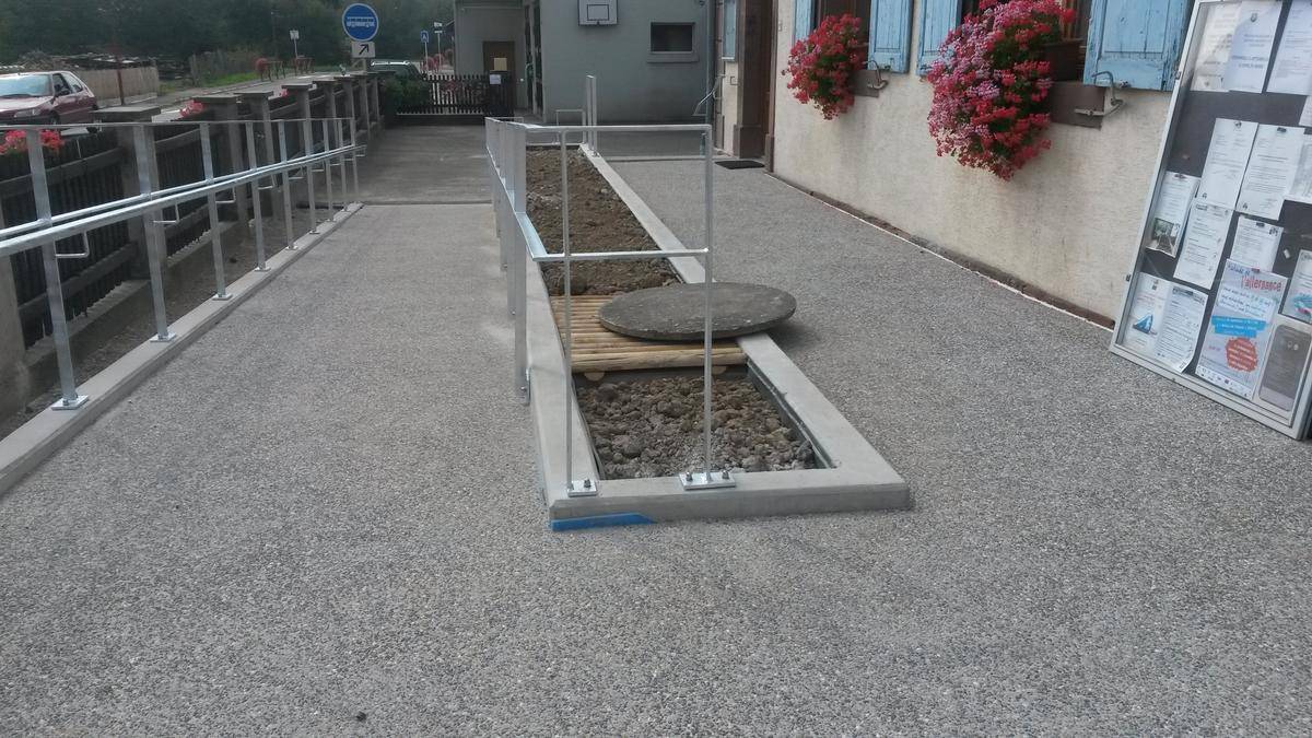 Construction de rampe d’accès pour PMR à Colmar en Alsace Wittelsheim