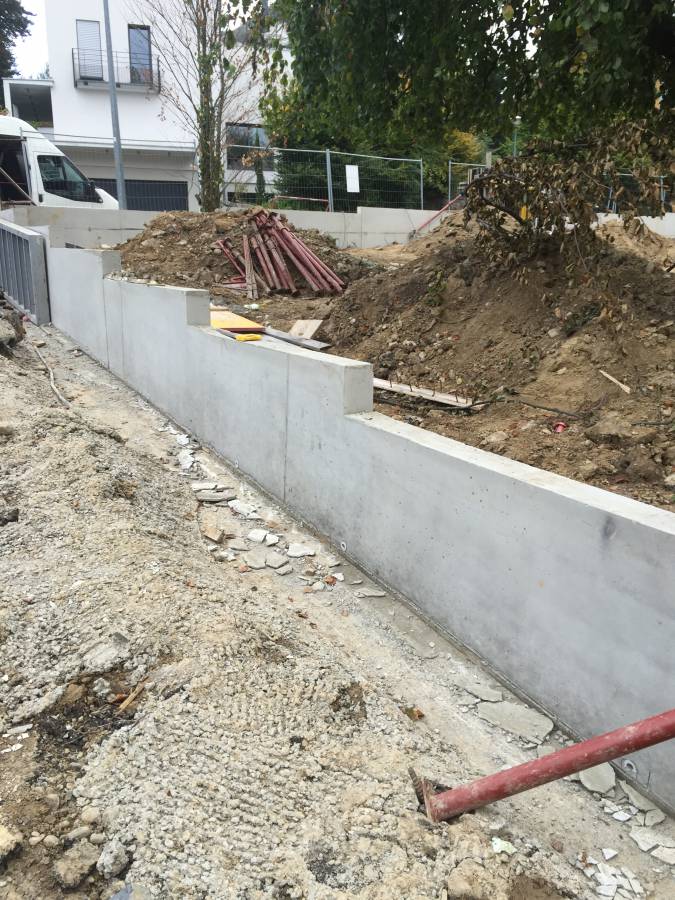 CRÉATION D’UN MURET RUE KLETTENBERG À MULHOUSE Kingersheim 0