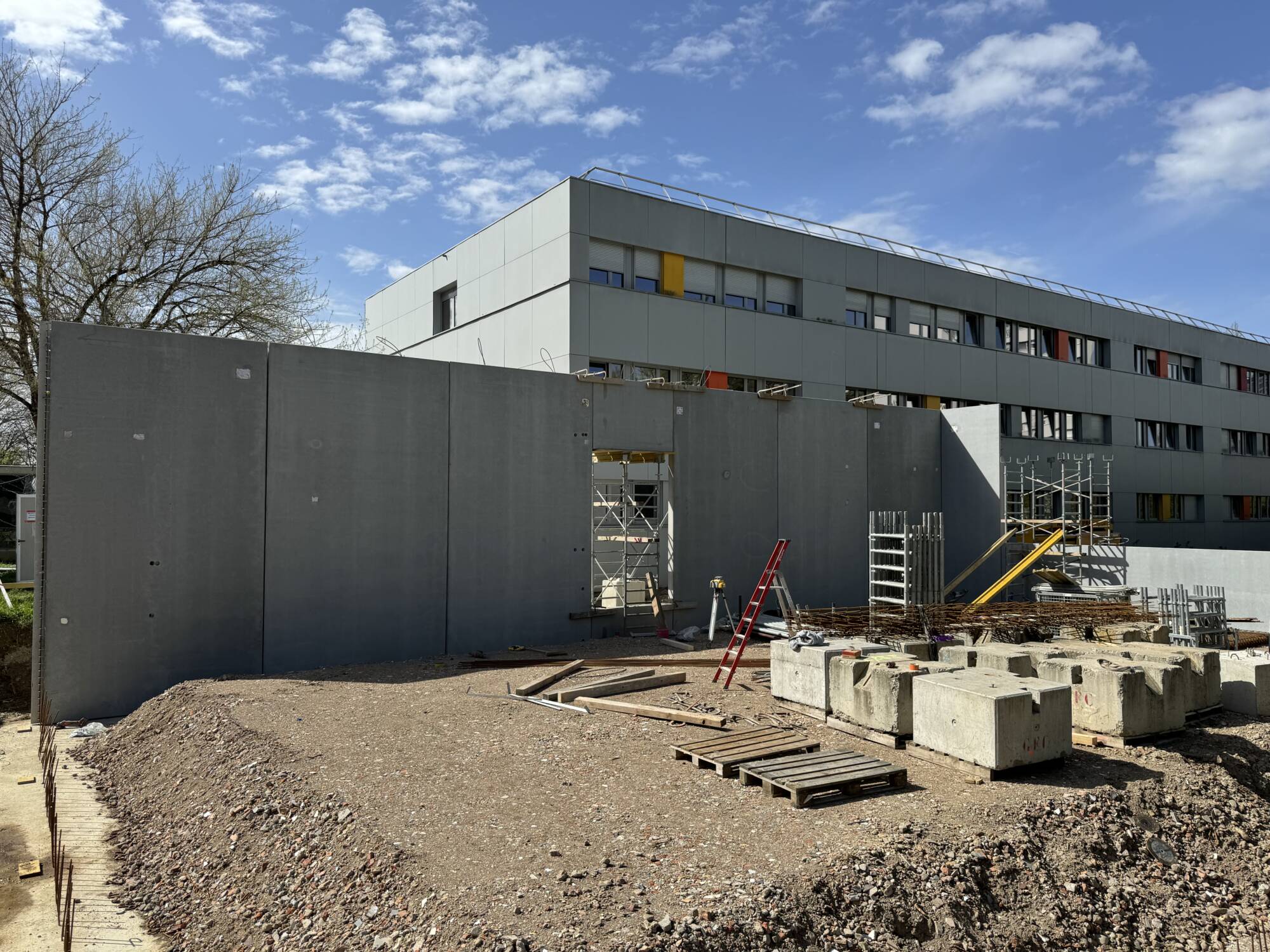 Construction d&#8217;un bâtiment au collège Jean Macé de Mulhouse Rixheim 0