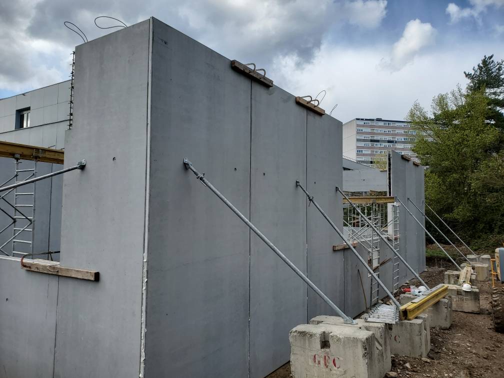 Construction d&#8217;un bâtiment au collège Jean Macé de Mulhouse Rixheim